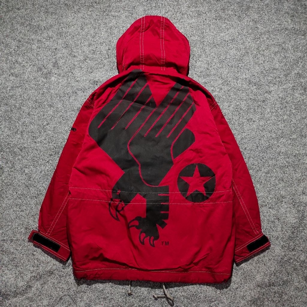 JACKET ELLESSE LOCK ON BIG LOGO SKI SNOWBOARD OUTDOOR COLORBLOCK/COLOURBLOCK VINTAGE