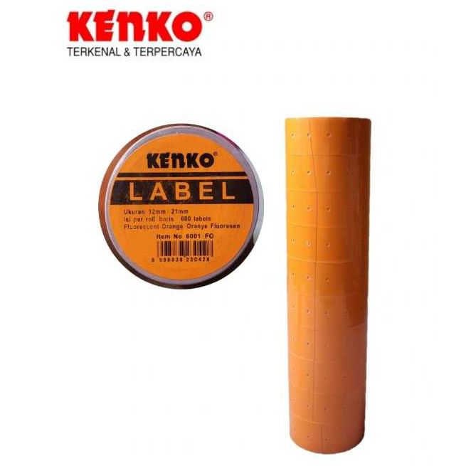 

KENKO PRICE LABEL 6001-FG FLUORESCENT @10ROL - 1 TUBE