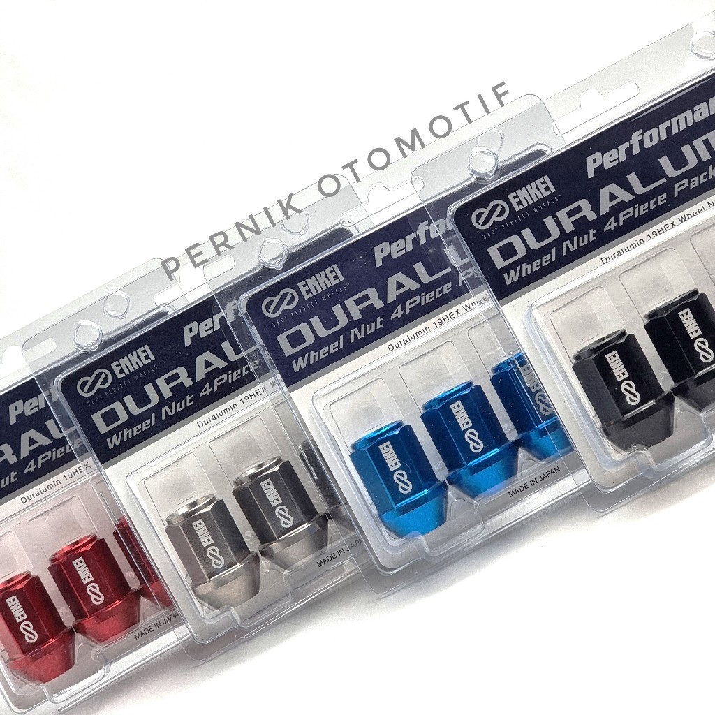 Enkei Duralumin M12 x 1.5 Original Racing Baut Mur Lug Nut Lugnut Roda