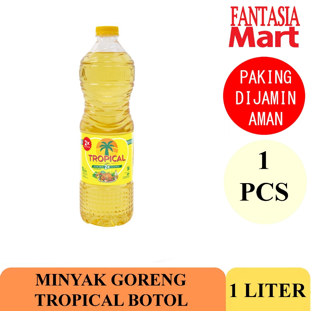 

Tropical Minyak Goreng Premium Botol 1L FUN CORNER DENGAN PAKING AMAN