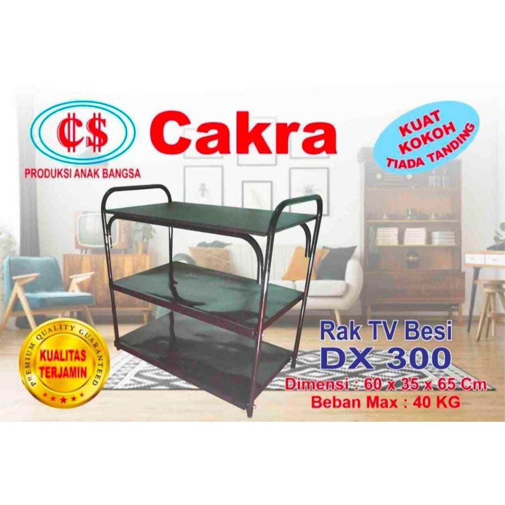 Rak TV besi cakra qpp Kuat dan kokoh  Uk.60x35x65cm
