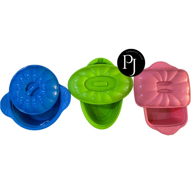 WADAH LAUK MAKANAN + TUTUP PLASTIK / WADAH NASI / TEMPAT MASAKAN / TEMPAT SAJI / PRASMANAN PLASTIK /