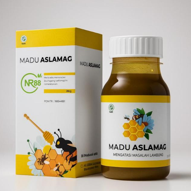 Madu Aslamag 350gram Original Maag Madu Asam Lambung dan Gerd Saluran Pencernaan