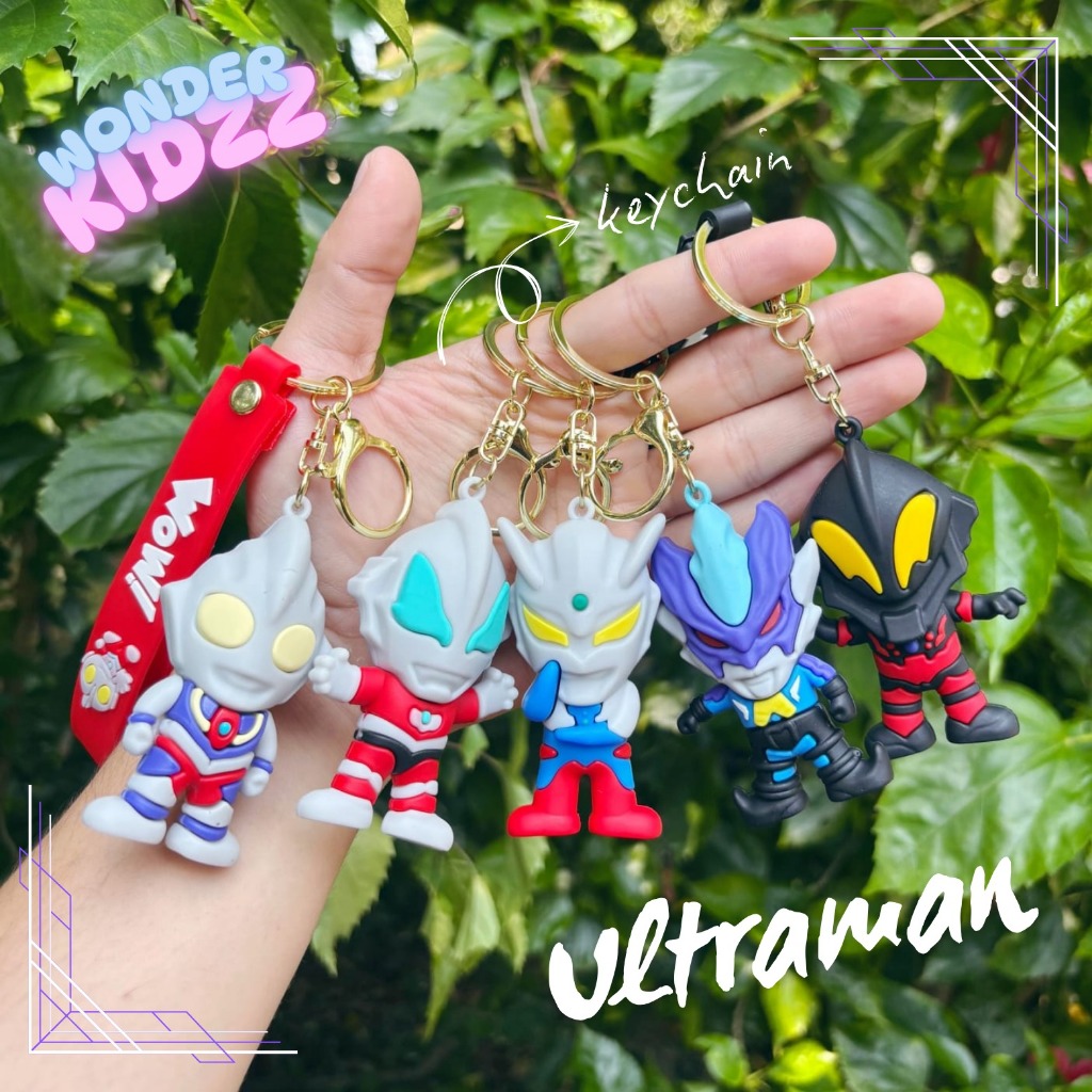 Gantungan Kunci Ultraman Keychain Tas Lucu Ornamen Aksesoris souvenir Imut Karakter