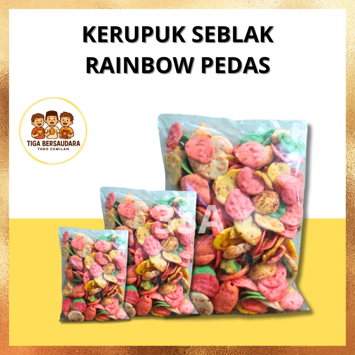 

Kerupuk Seblak Rainbow Pedas Cemilan Renyah Dan Enak