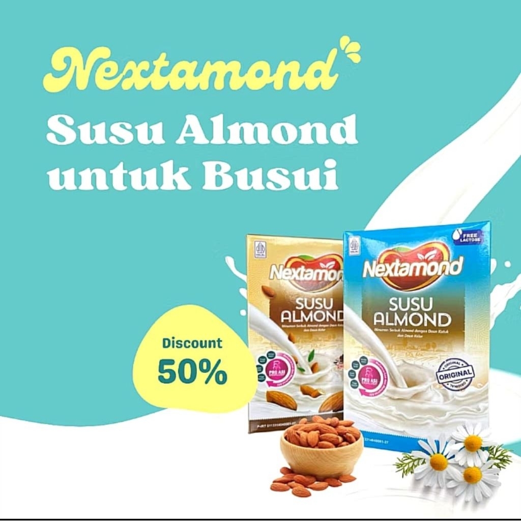 

NEXTAMOND susu almond pro asi original 200gram