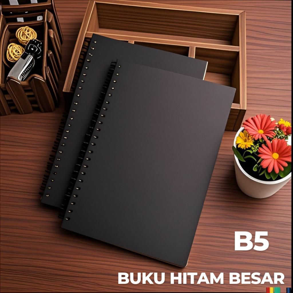 

Buku Hitam Polos ukuran B5, Sketchbook hitam Buku Seketsa Hitam Sketchbook Black Paper Brusphen.