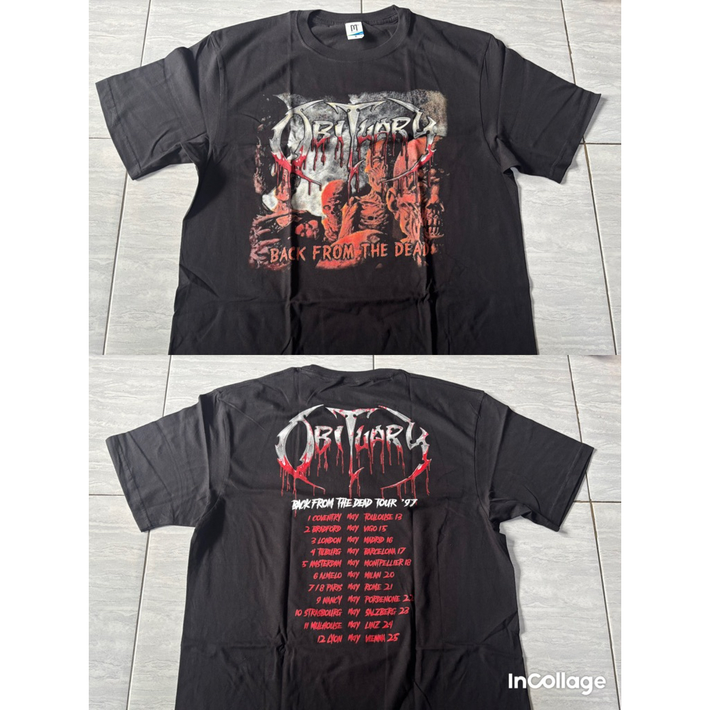 OBITUARY back form the dead tour 97 - TSHIRT