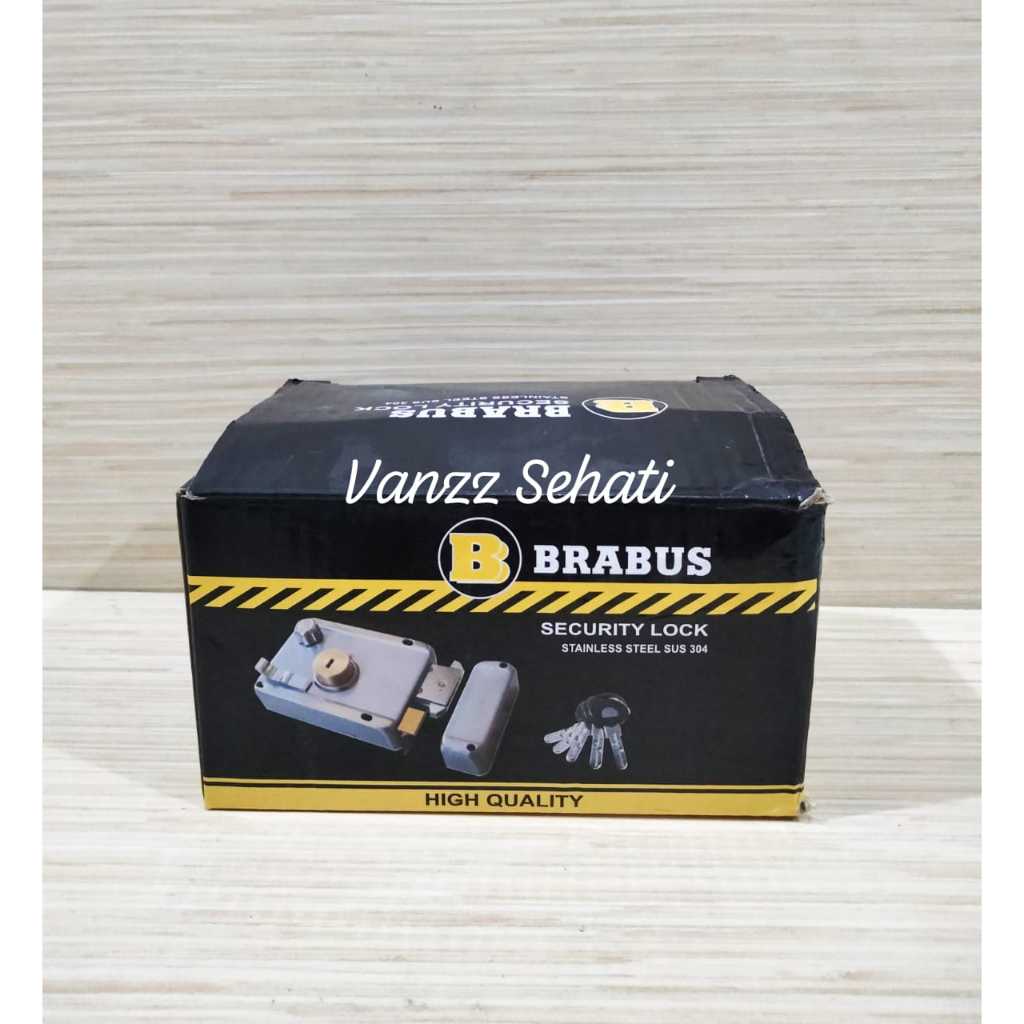 Brabus Kunci Pintu Geser Otomatis / Kunci Kodok Brabus / Kunci Pintu Otomatis Stainless SUS 304