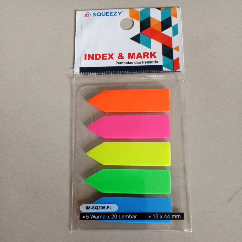 

Memo stick / Index kertas / Penanda Squeezy