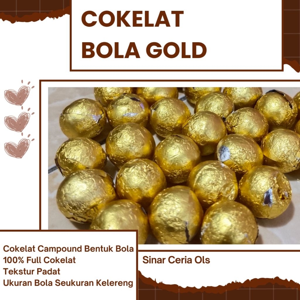 

Cokelat Gold / Cokelat Hampers / Cokelat Bola Gold