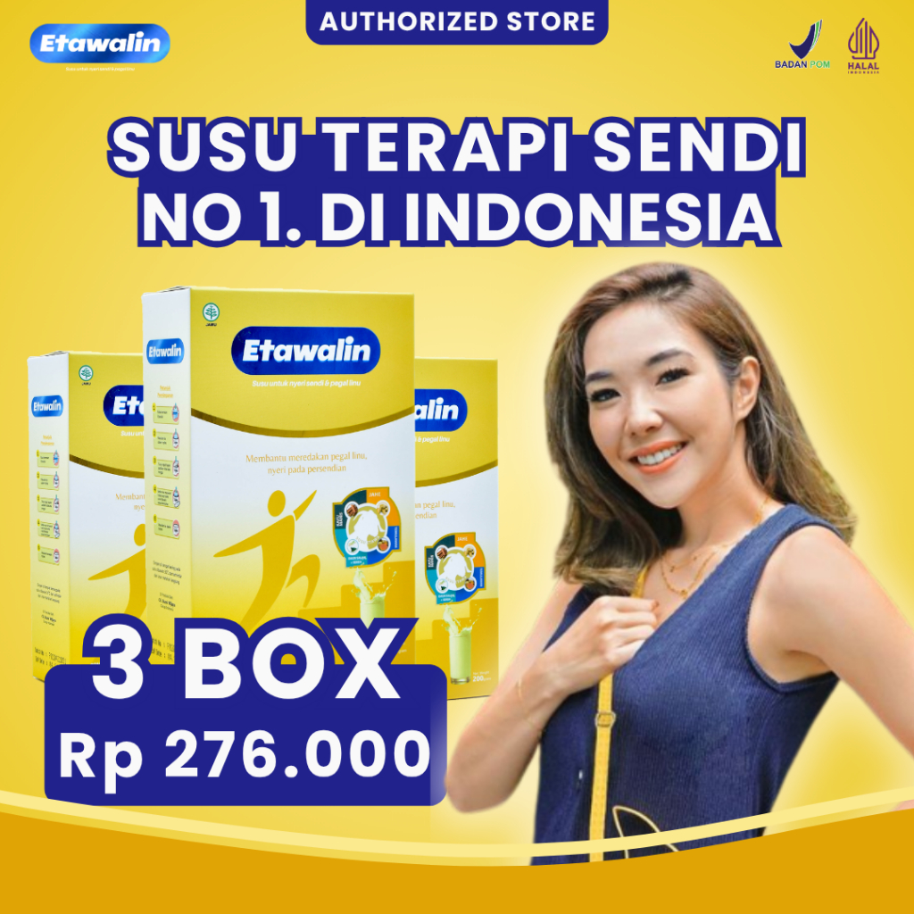 

Etawalin Susu Kambing Etawa Solusi Nyeri Sendi & Pegal Linu 3 Box