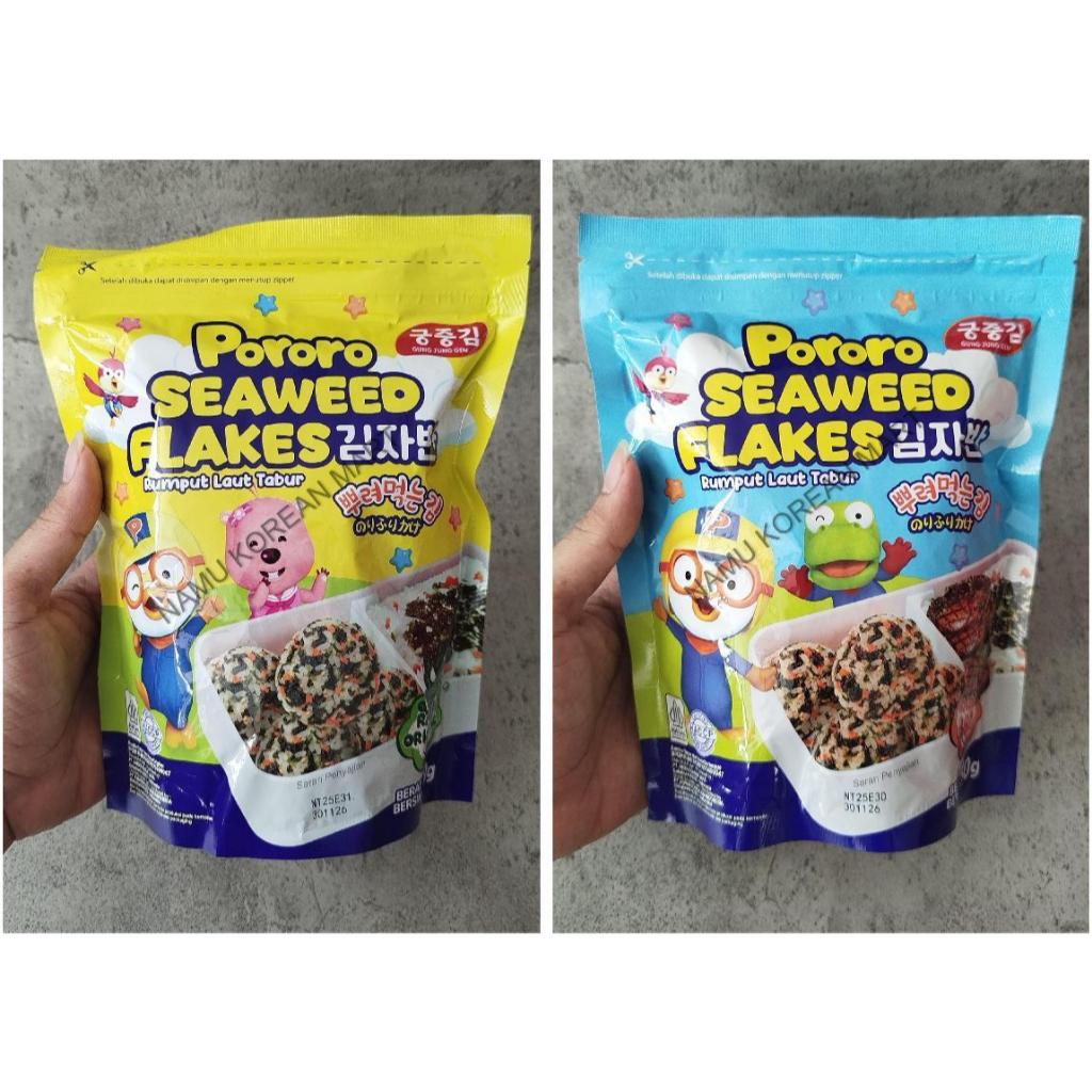 

Pororo Seaweed Flakes Original 50gr / Pororo Seaweed Flakes BBQ 50gr / Rumput Laut Tabur / Seaweed Flakes / Nori Tabur