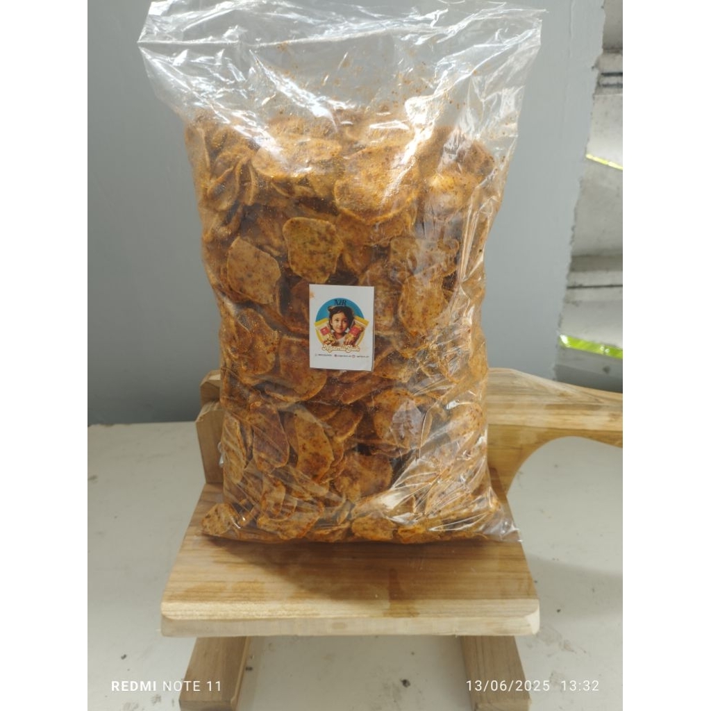 

Basreng Pedas Extra 1kg daun jeruk