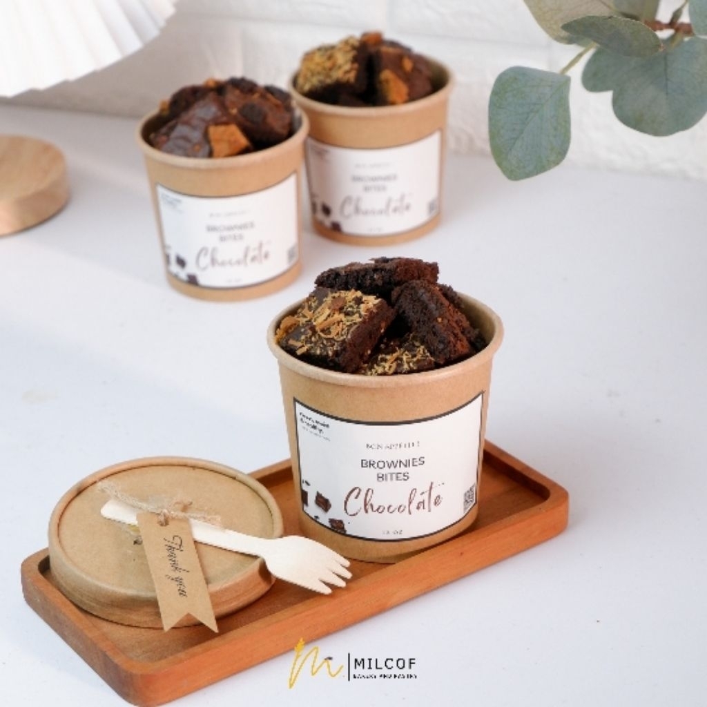 

Brownies Fudgy Bites Chocolate Almond