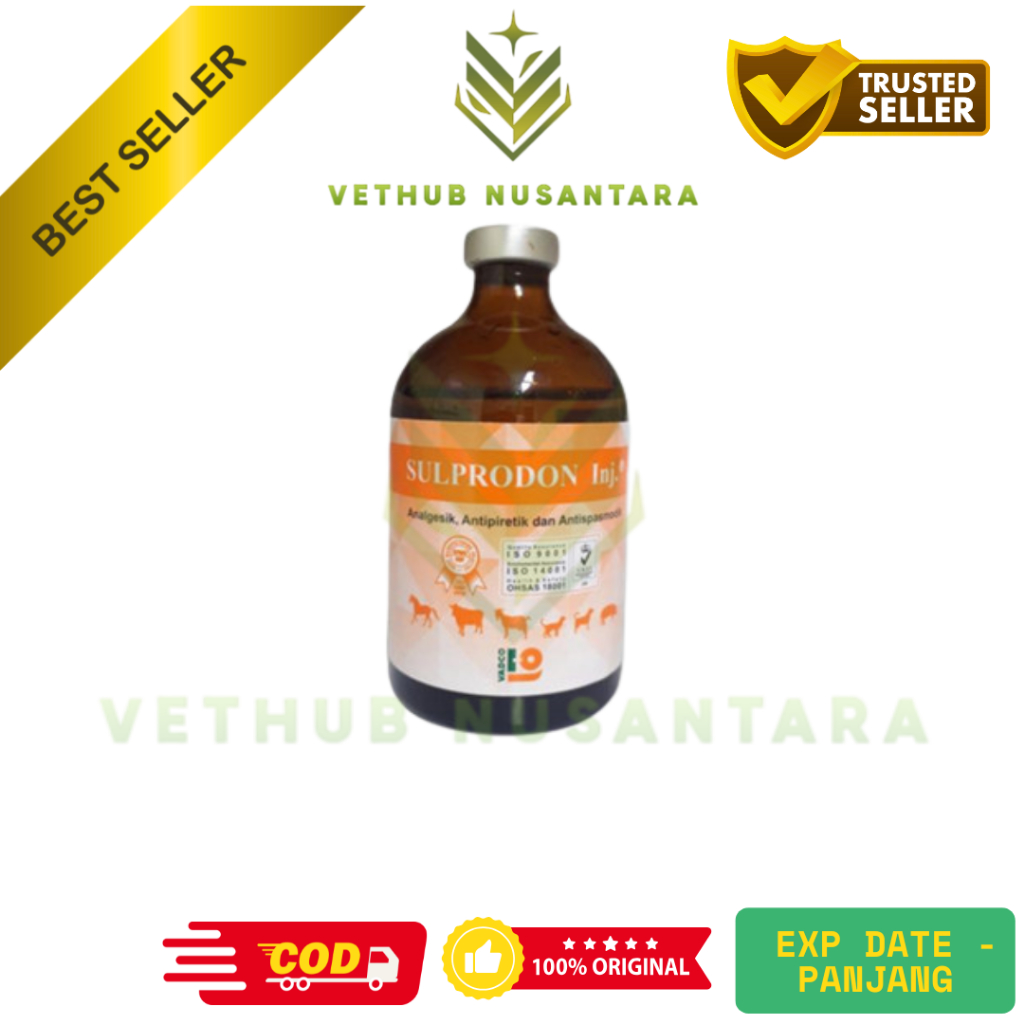 SULPRODON 100 ml - Obat Pereda Sakit Hewan Analgesik Antipiretik seperti sulpidon analdon