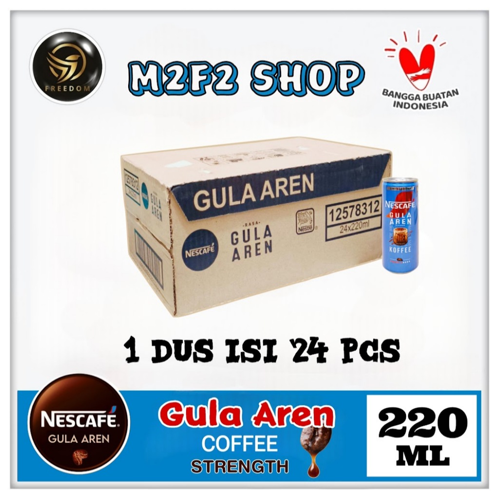 

Kopi Nescafe Ala Cafe Gula Aren Koffee Kaleng | Kopi Susu Can - 220 ml (Kemasan Karton)