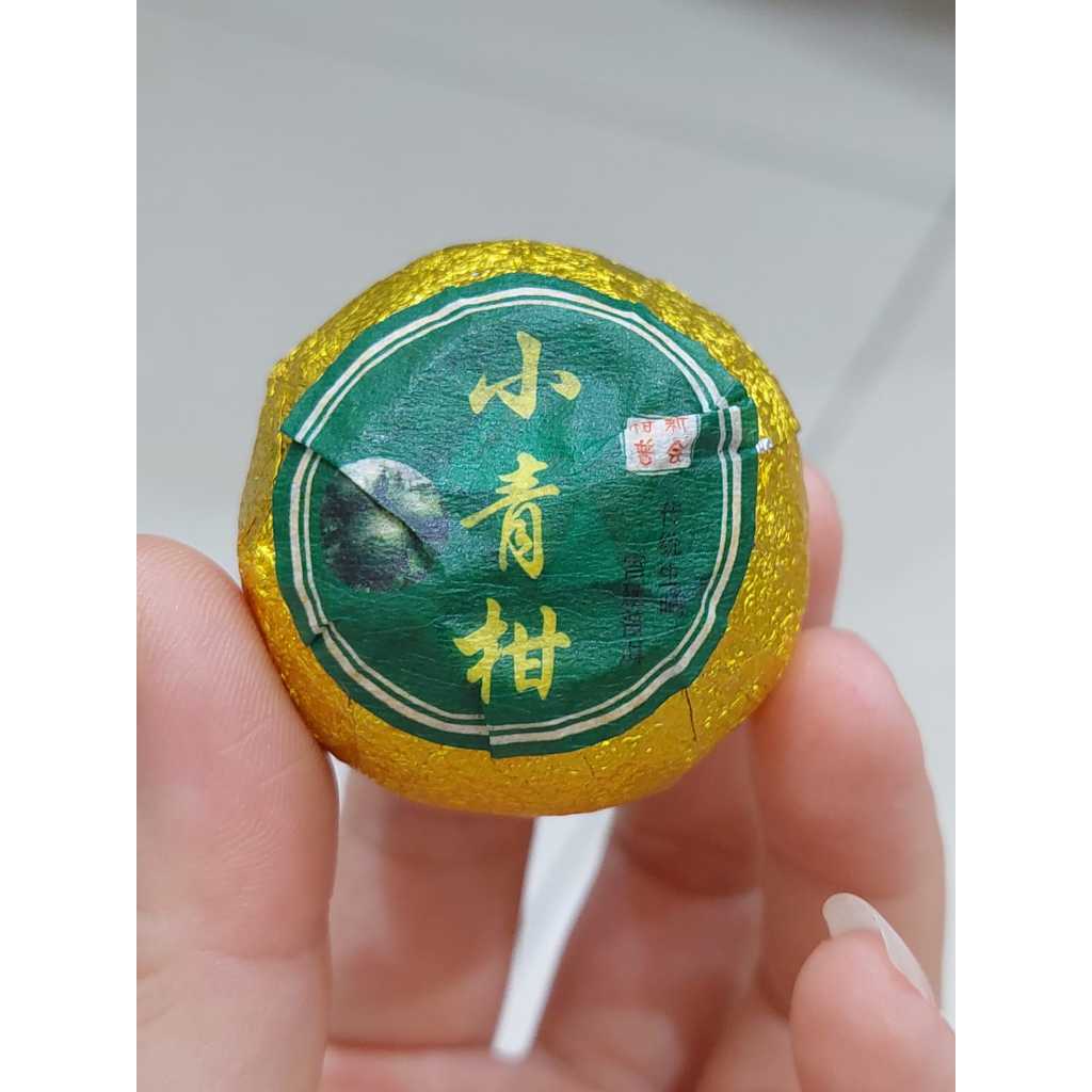 

Chinese tea qing gan pu er cha PACK EMAS Teh Phu er kulit jeruk Phu er Tea Orange citrus PER BUTIR