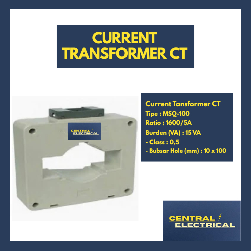 Current Transformer CT 1600/5A 15VA merk FORT tipe MSQ-100