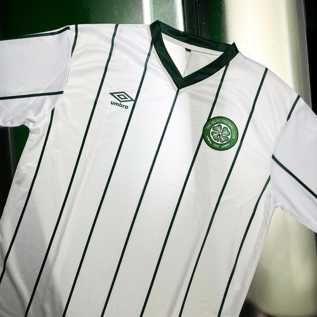 JERSEY RETRO CELTIC 1984 / JERSEY VINTAGE CELTIC / JERSEY CELTIC AWAY PUTIH