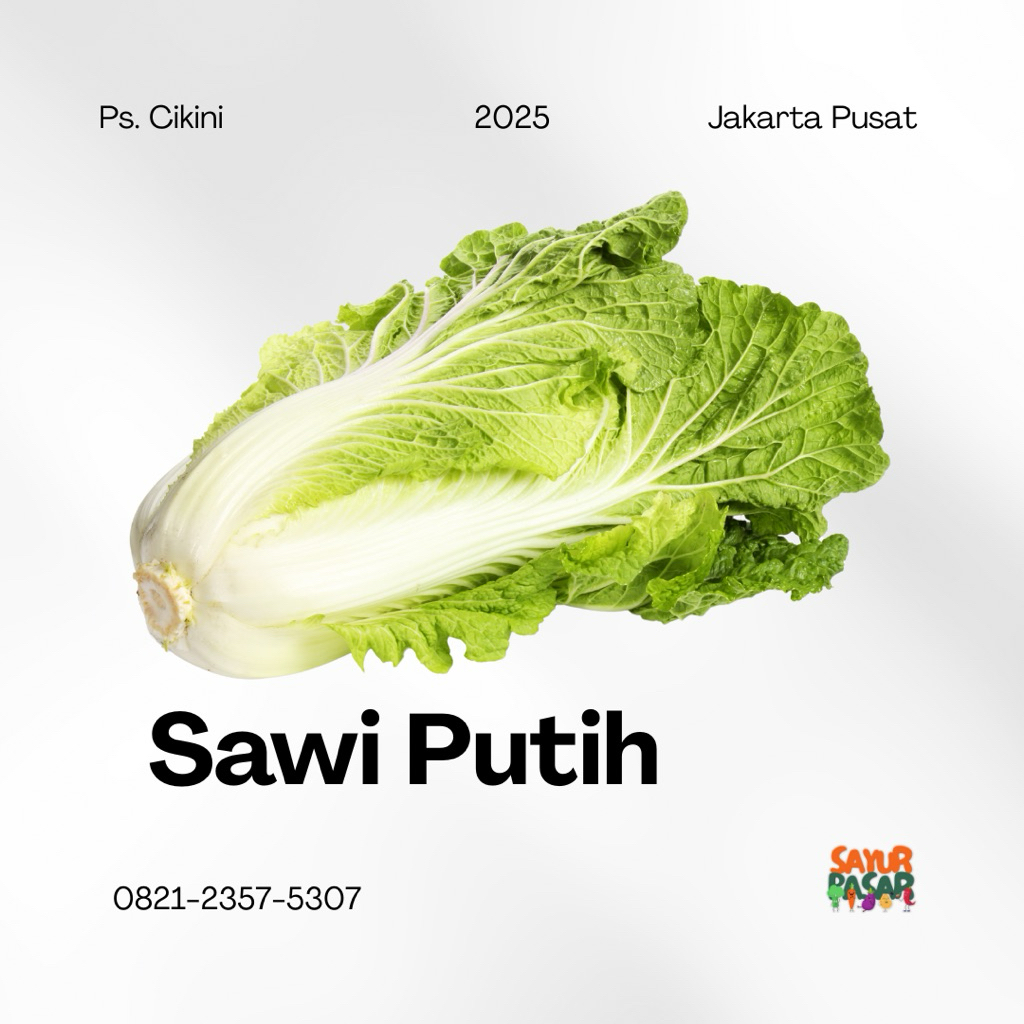 

Sawi Putih Segar 500gr – Cocok untuk Sup & Tumisan