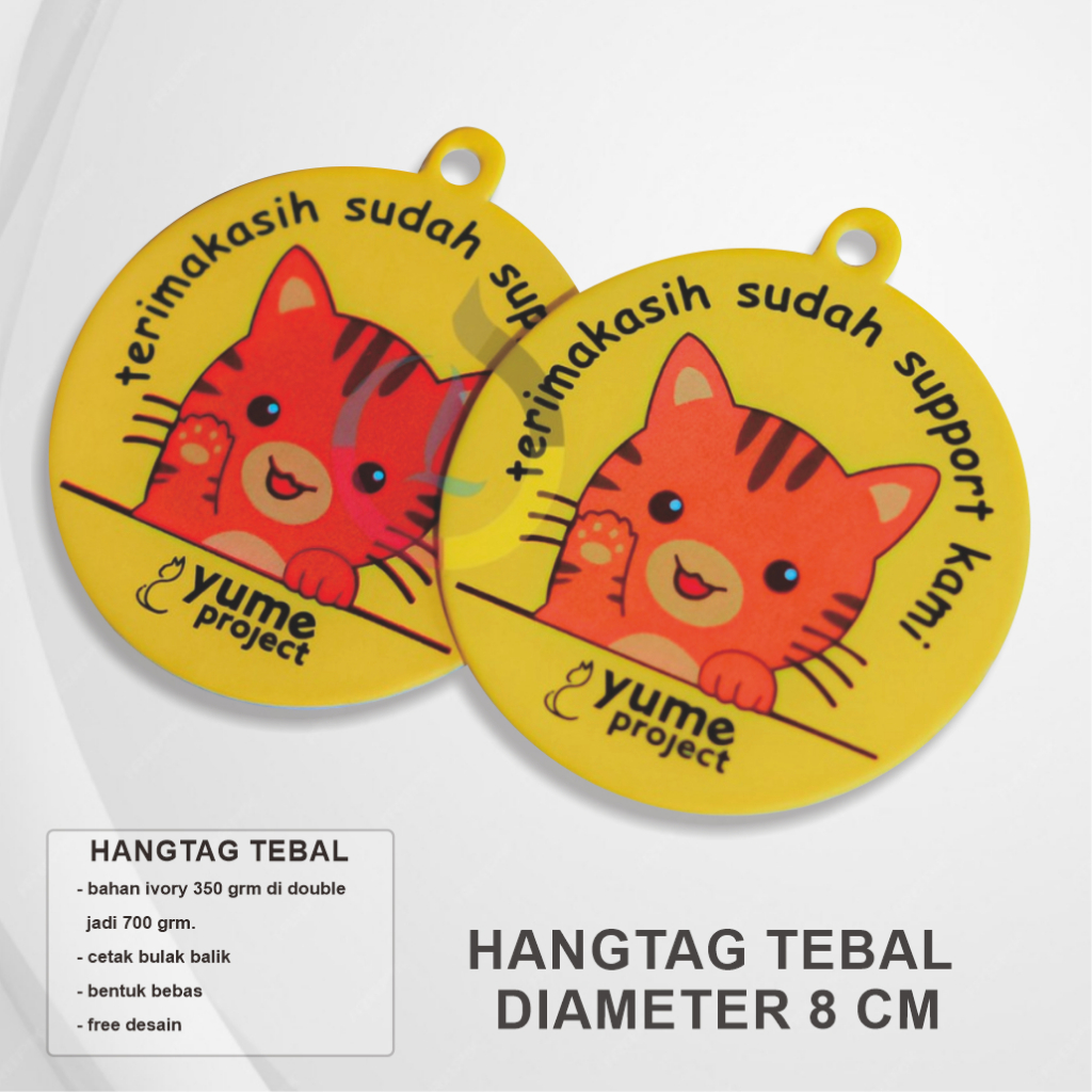 hang tag tebal diameter 8/HANGTAG,hang tag,label baju,cap gantung,label kertas