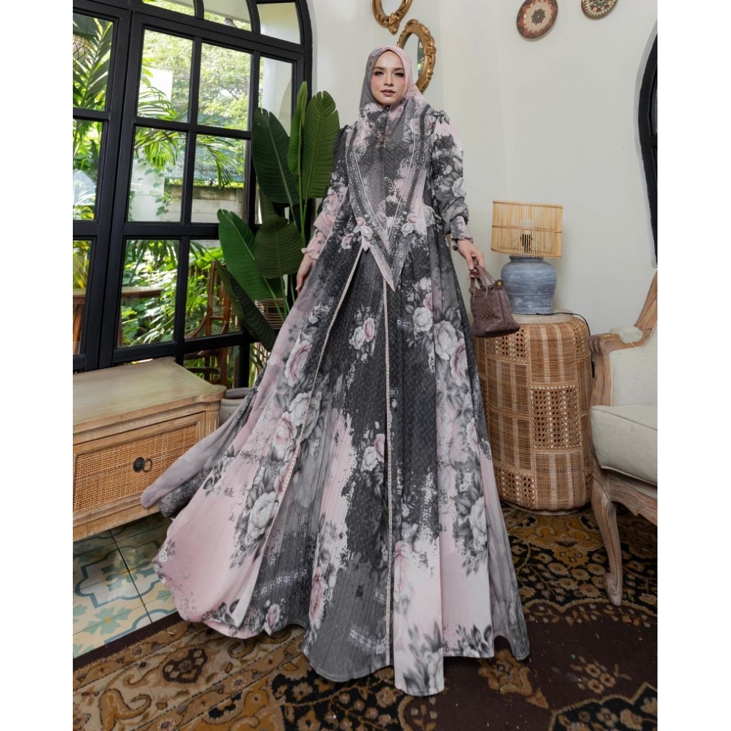 GAMIS KAYESA SERIES SET KHIMAR ALYA SYARI
