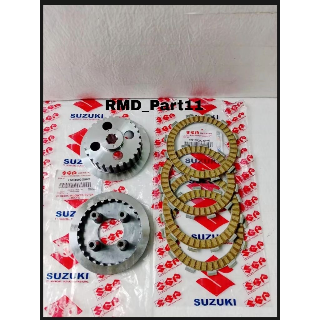 Rumah Kampas Kopling+Kampas Kopling Suzuki Smash New Smash Old Smash 110