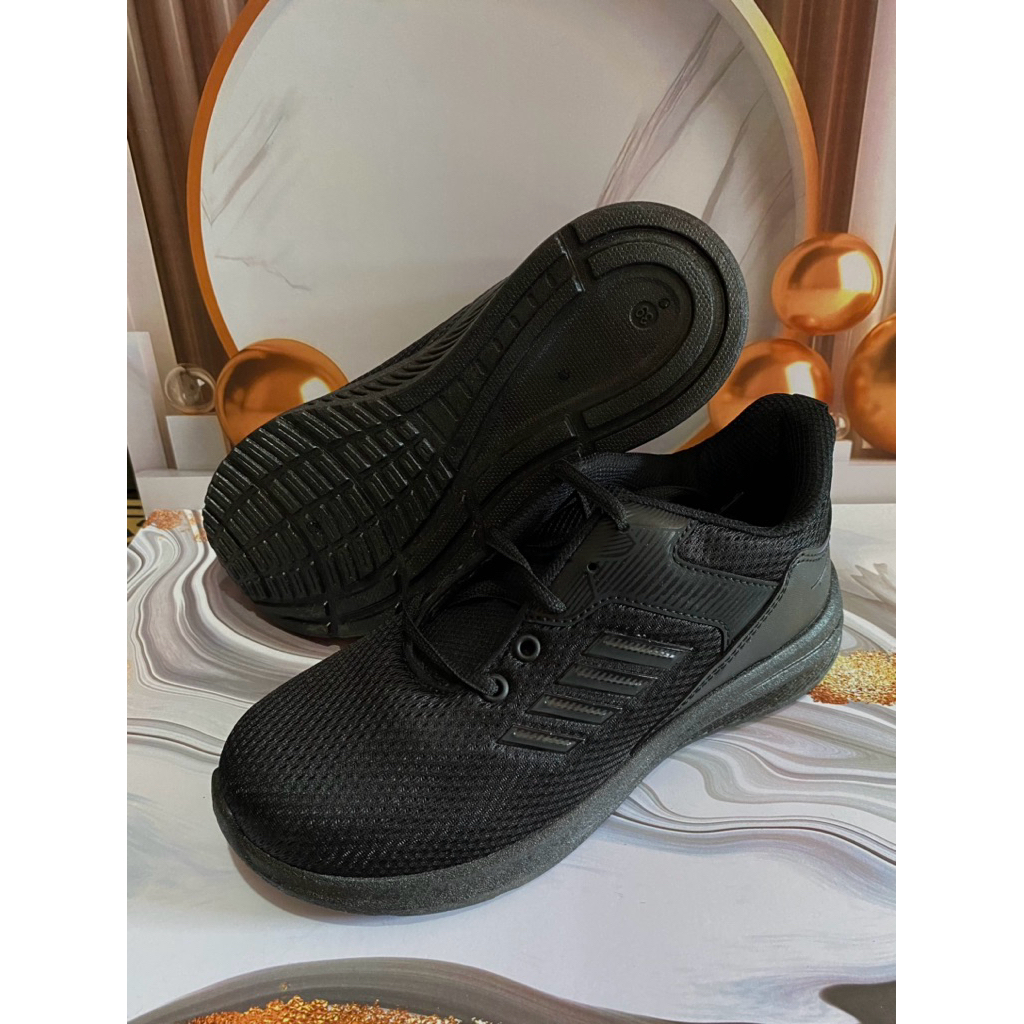 Sepatu sekolah PRO ATT HL 223 /Sepatu Sekolah Anak laki laki perempuan / Sepatu Hitam Polos unisex r