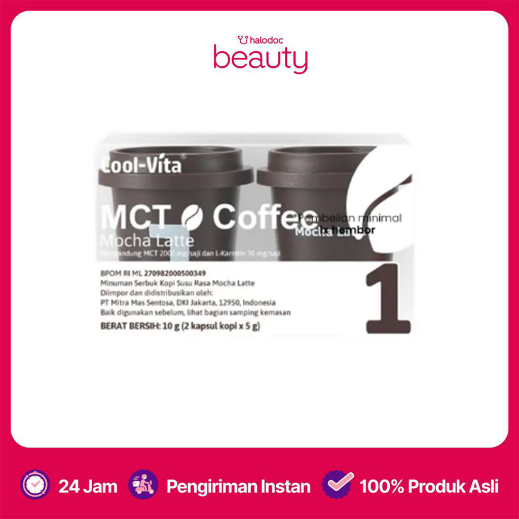 

Cool-Vita MCT Coffee Small Pack Mocha Latte 2 Kapsul