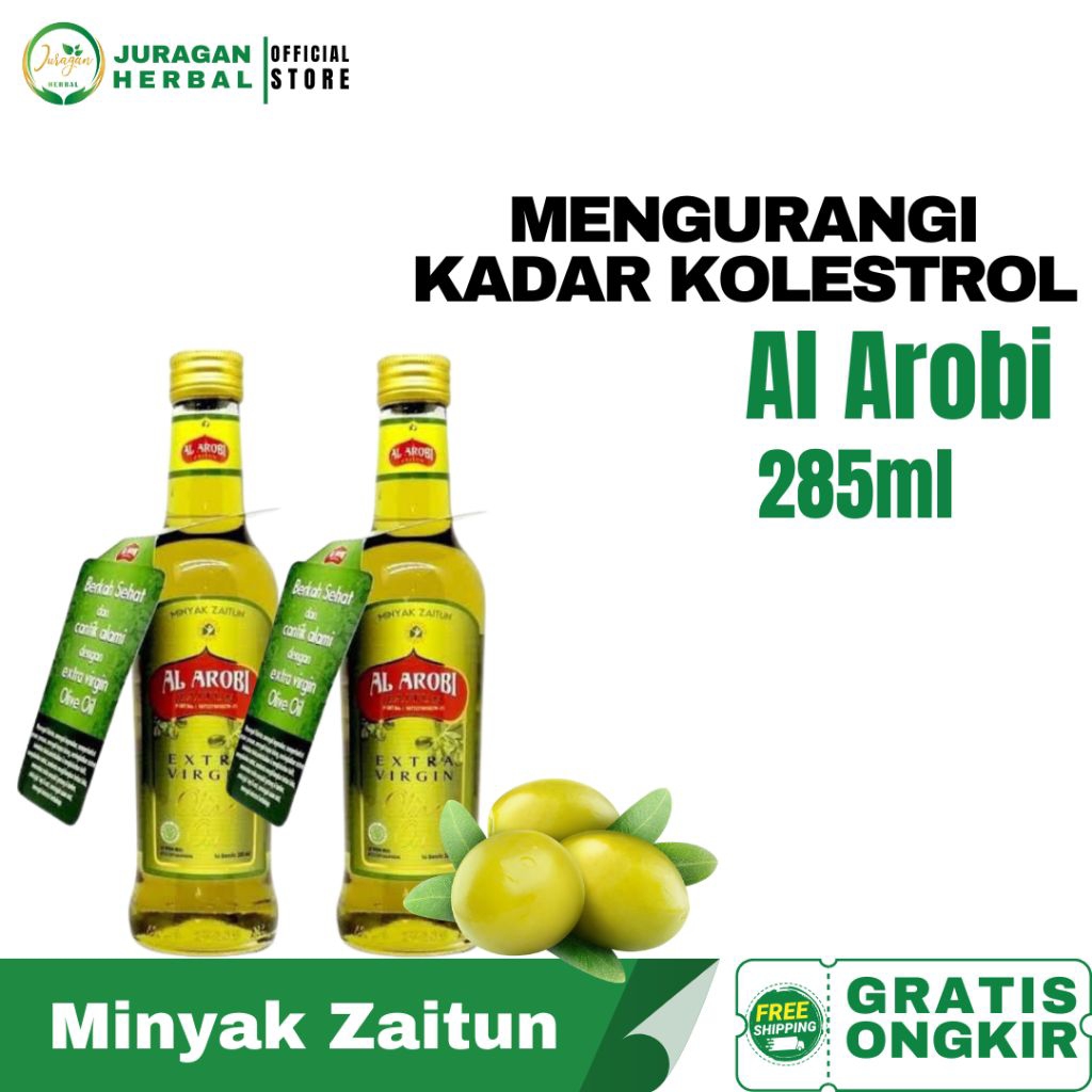 

Minyak Zaitun Al Arobi Extra Virgin Olive Oil 285Ml