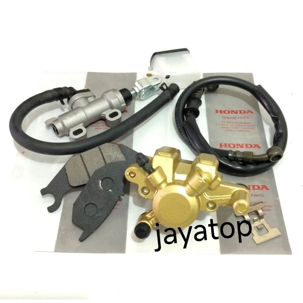 selang rem+master rem+kaliper belakang Supra x 125 fi,Supra x 125 helm in,Blade fi