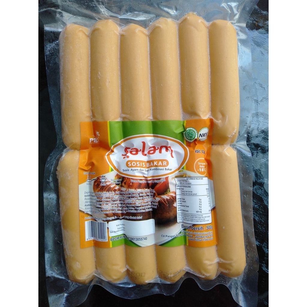 

SALAM SOSIS BAKAR ISI 12 500Gr