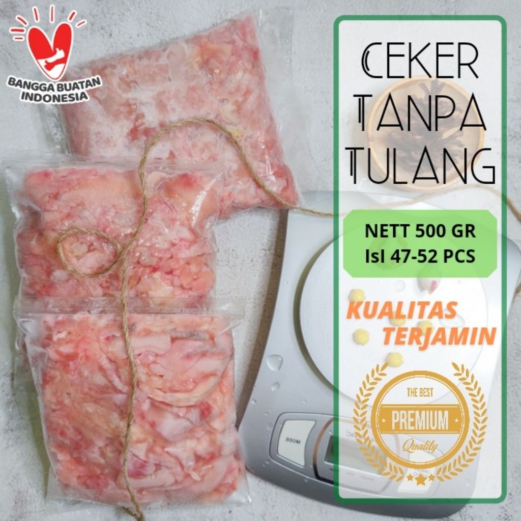 

CEKER TANPA TULANG PREMIUM BERSIH HALAL KEMASAN 250 GR