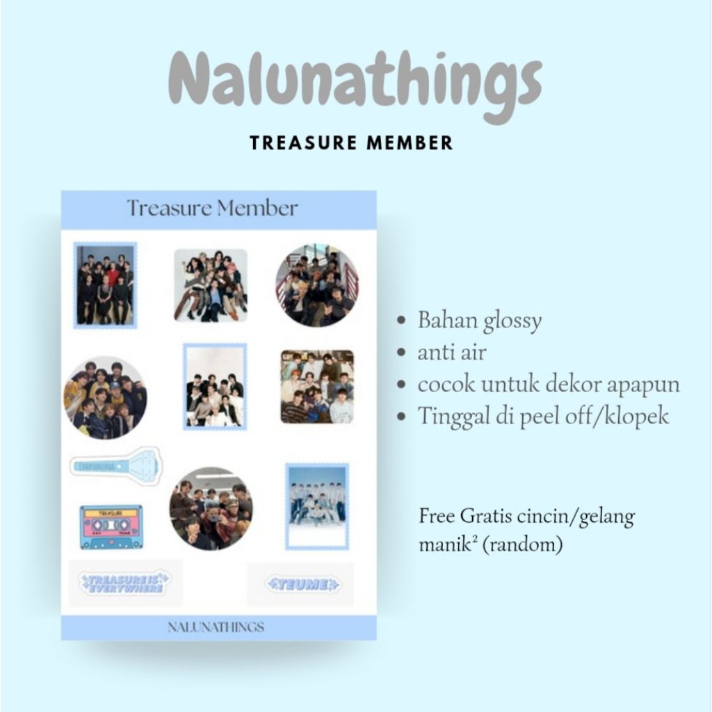 

TREASURE MEMBER STICKER