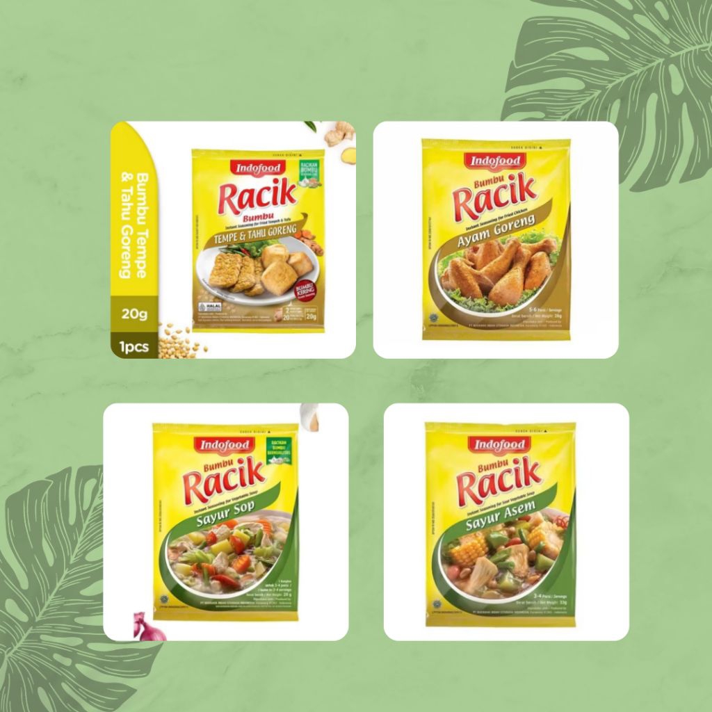 

Indofood Bumbu Racik Instan Marinasi dan Sayur 20gr