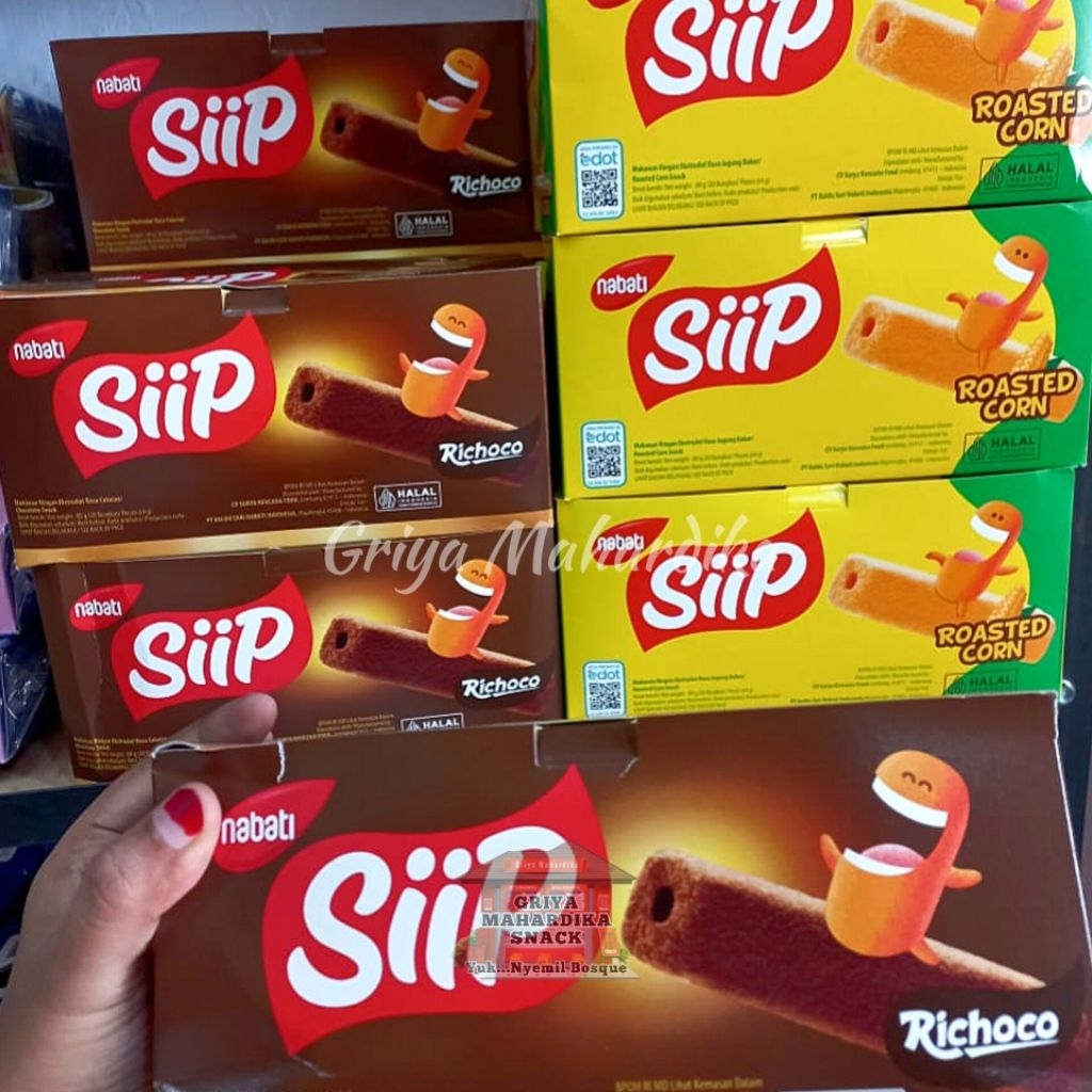 

Siip Nabati 1 box isi 20 pcs Snack Kiloan