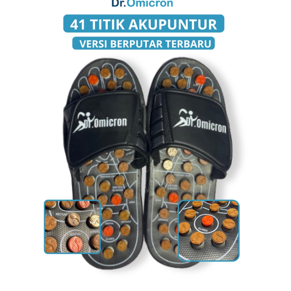 KODE L46T DrOmicron Sandal Terapi Kesehatan  Sendal Refleksi Spring Akupunktur