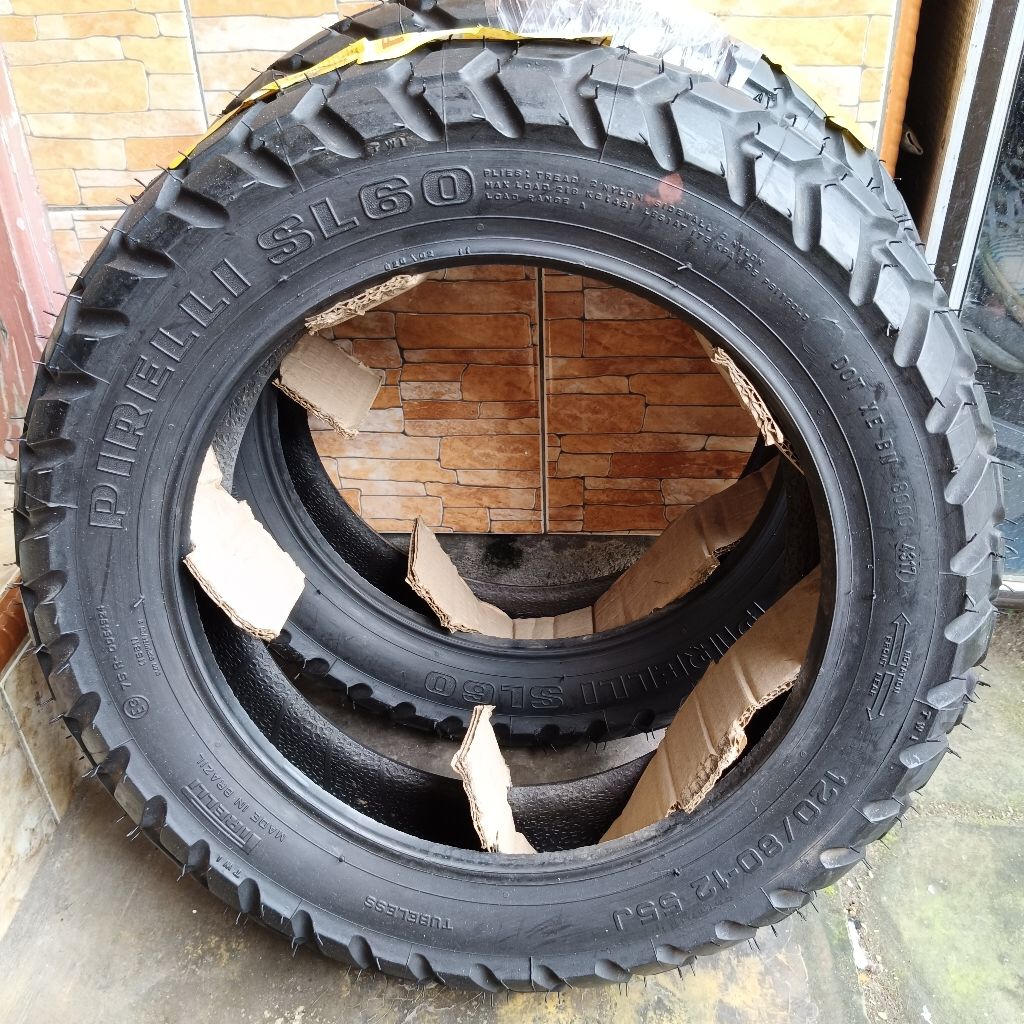 Promo ban ring 12 120/80 Pirelli SL60 tubles THN produksi 2017