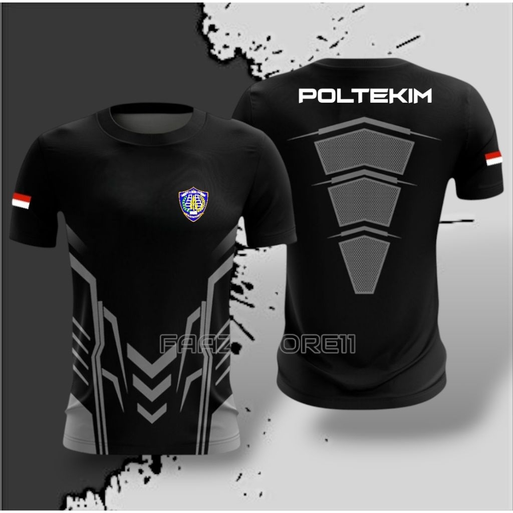 Kaos POLTEKIM || Kaos Jersey POLTEKIM motif terbaru