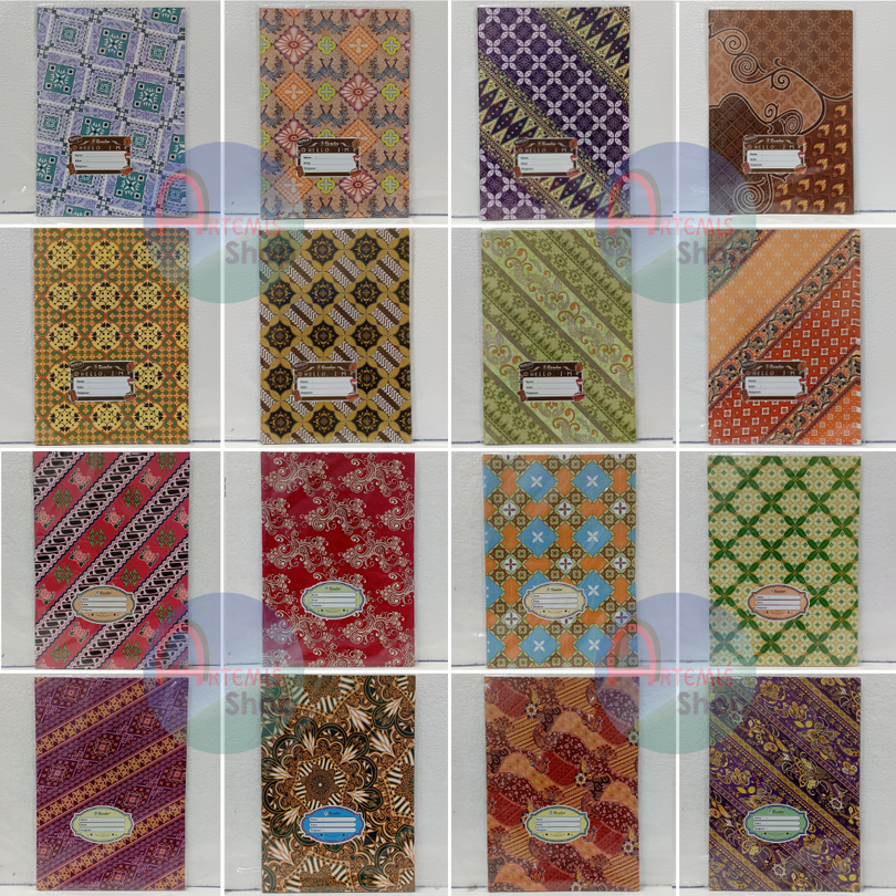 

Sampul Buku Kertas Boxy / Big Boss BAMBOO Batik Isi 20 Lembar