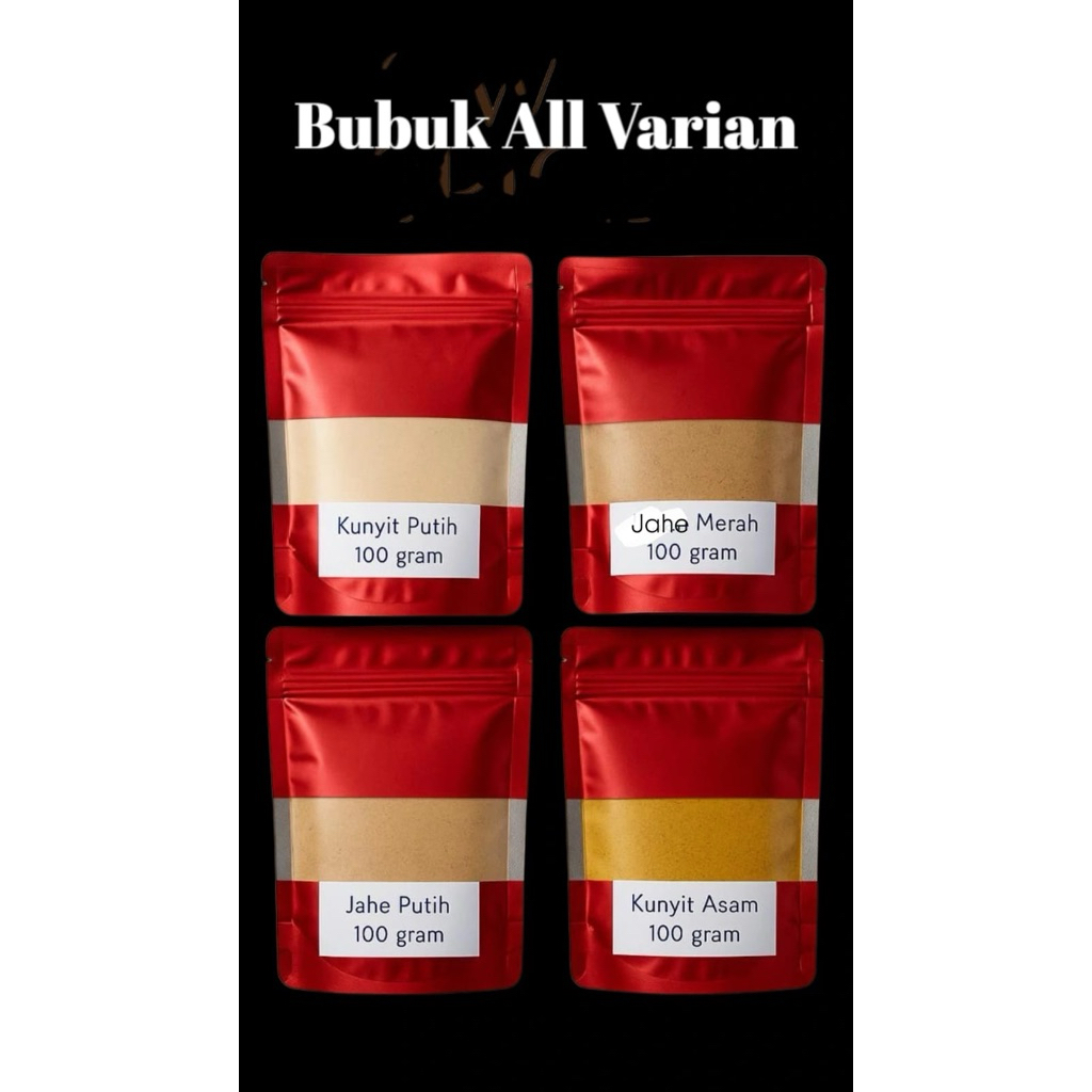 

BUBUK ALL VARIAN |BUBUK SEHAT ALAMI MURAH 100g
