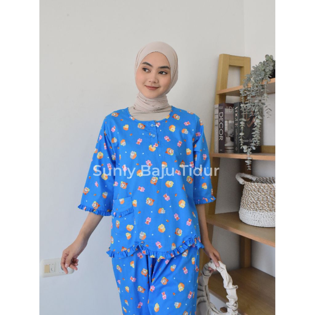 Sunly Baju Tidur Uk. 24 L. 3/4 C. Panjang Berhijab