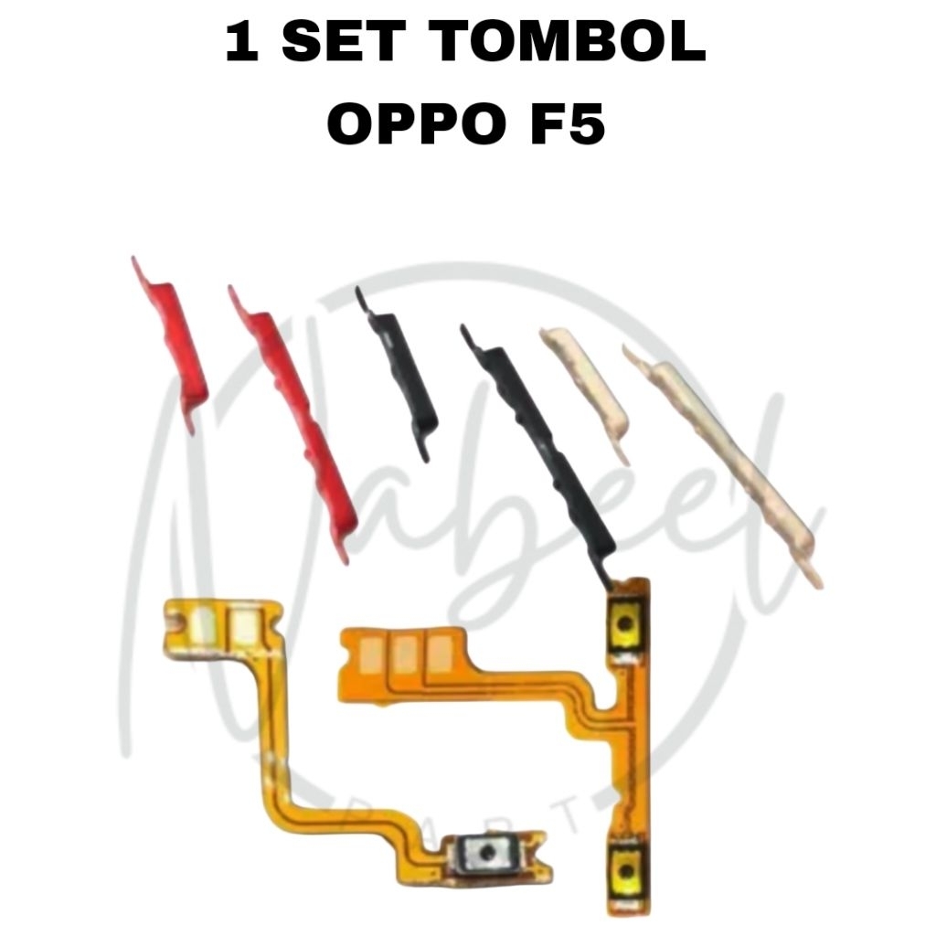 1 SET TOMBOL VOLUME ON OFF + FLEXIBEL VOLUME ON OFF HP OPPO F5
