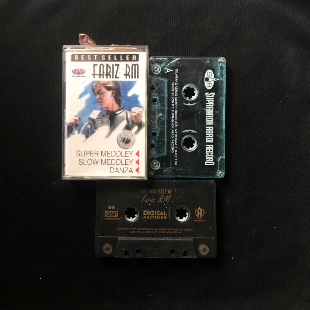 Kaset fariz rm best seller, super meddley / slow meddley / danza, the very best of *tanpa cover (sep