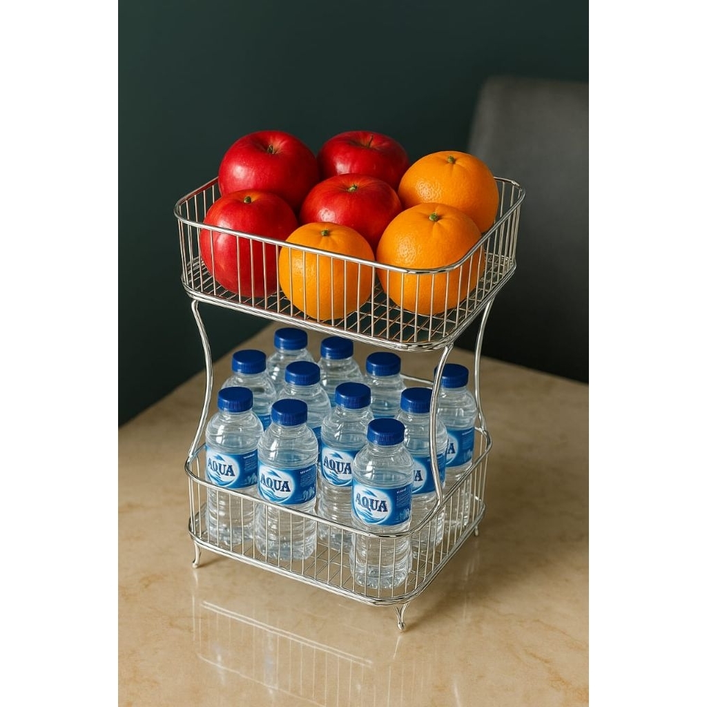 Rak buah susun/ Tray Buah susun 2 in1 , keranjang buah , rak serbaguna