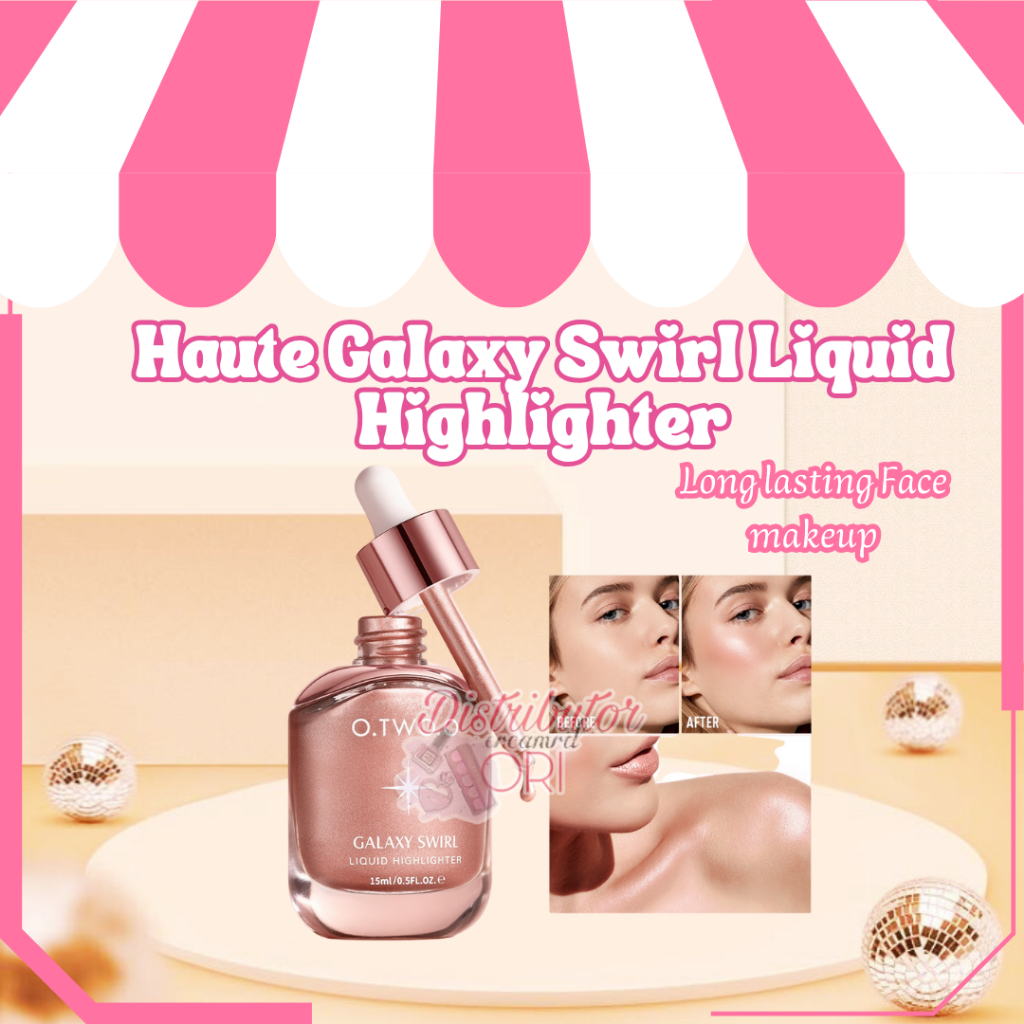 O.TWO.O Haute Galaxy Swirl Liquid Highlighter Waterproof Glitter Glow Fluid Highlighter Long lasting