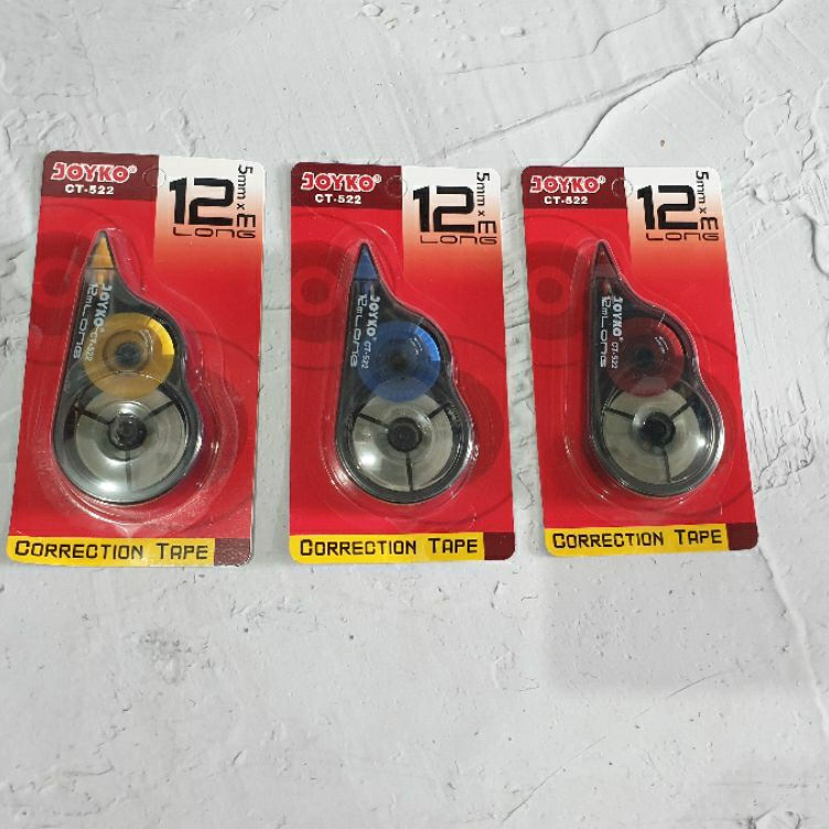 

KODE J64N Tipex Roll Joyko CT522 12 Meter Warna Beragam