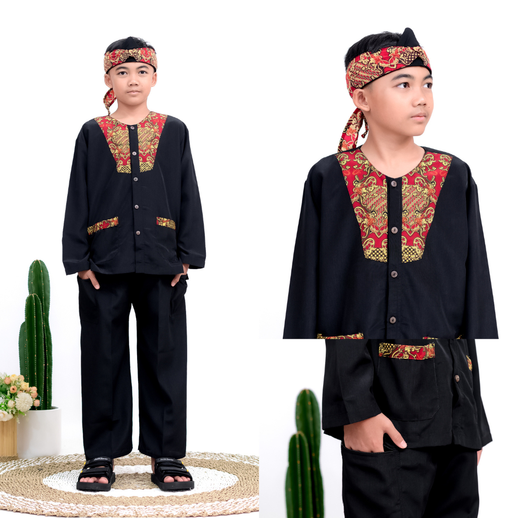 Baju Pangsi Anak Silat Anak TK SD 1-15 Tahun