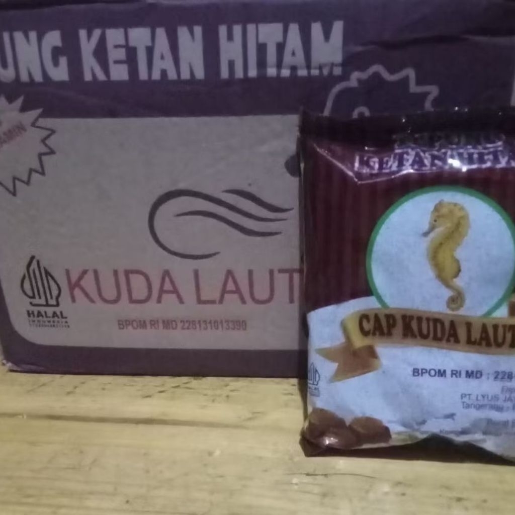 

TEPUNG KETAN HITAM CAP KUDA LAUT 1 DUS//250GRAM//20PCS